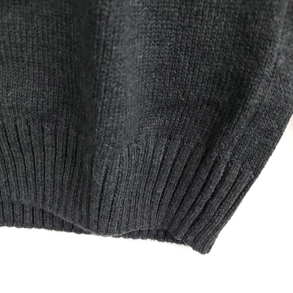 Covington Sweater Men XL Pullover 1/4 Zip Black Heather Knit Dadcore Grandpacore - Picture 7 of 16
